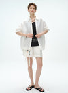 Sommer linned stribede shorts