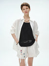 V-hals blomsterblonde tanktop