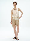 Sommer linned stribede shorts