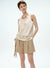 V-hals blomsterblonde tanktop