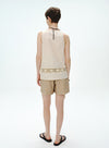 V-hals blomsterblonde tanktop