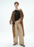 Hulstrikket cardigan i hør