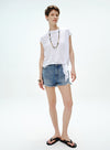 V-hals blomsterblonde tanktop
