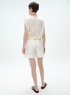 Sommer linned stribede shorts