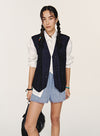 Linen Denim Vest