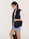 Linen Denim Vest