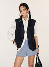 Linen Denim Vest