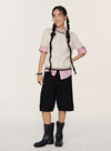 Wool High-Waist Shorts
