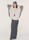 Gray Casual Hoodie