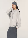 Gray Casual Hoodie