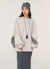 Gray Casual Hoodie