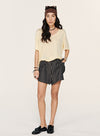 Sommer linned stribede shorts