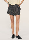 Sommer linned stribede shorts