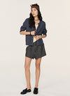 Sommer linned stribede shorts