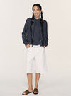 Hvide Casual denimshorts i bomuld
