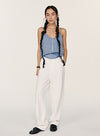 Minimalistisk linned tanktop