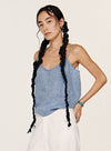 Minimalistisk linned tanktop