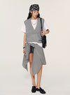Cashmere dyb V-hals vest