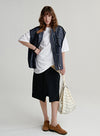 Denim Moto Biker Vest