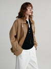 Cropped Trench Coat