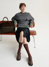 Gray Yak Wool Sweater