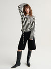 Wool High-Waist Shorts
