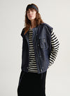 Denim Moto Biker Vest