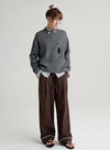 Gray Yak Wool Sweater