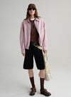 Wool High-Waist Shorts
