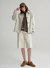 Cropped Trench Coat