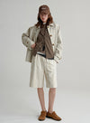 Cropped Trench Coat