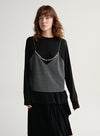 Layering Deep V Neck Top Vest