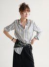 Classic Stripe Chain Blouse