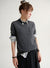 Striped Neck Cashmere Sweater