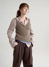Cashmere V-Neck Sleeveless Top