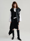 Leather Moto Biker Vest