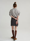 Lace Collar Plaid Blouse