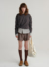 Wool Blend Stripe Top