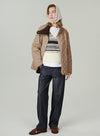 Wool Cashmere Striped Vest Top