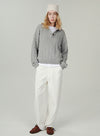 Cable Knit Polo Sweater