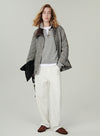 Cable Knit Polo Sweater