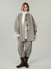 Relaxed Round Neck Coat