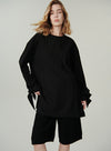 Ribbon Tie Long Shirt