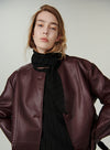 PU Faux Leather Jacket