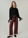 Ribbon Tie Long Shirt