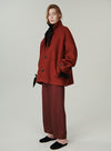 Cropped Wool Coat