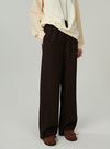 Cozy Wool Wide-Leg Pants