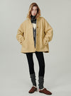 Cropped Wool Coat