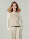 Layered Look Knit Top