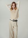 Layered Look Knit Top